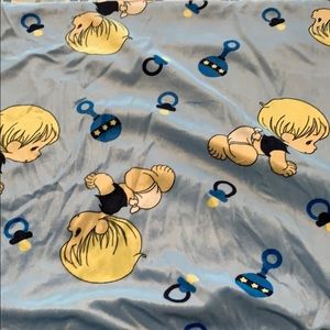 Precious moments baby boy blanket.